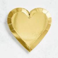 Gold Heart Large Plates