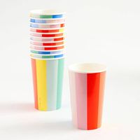 Color Wheel Highball Cups