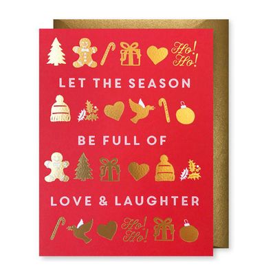 Full Of Love And Laughter Christmas Card