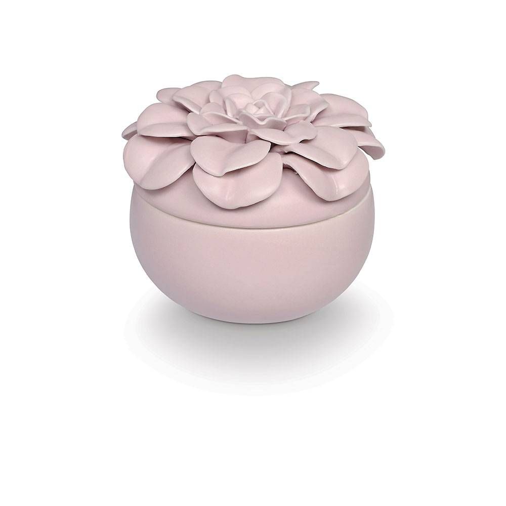 Lavender La La Flower Ceramic Candle