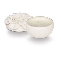 Citrus Crush Ceramic Flower Candle