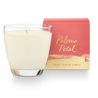 Paloma Petal Boxed Glass Candle