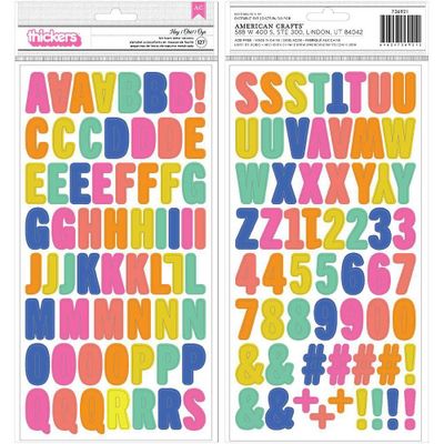 Thickers Colorful Alphabet Stickers