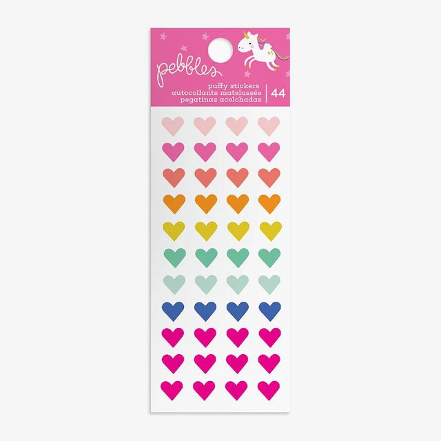Puffy Heart Stickers -Pickle Juice Mix
