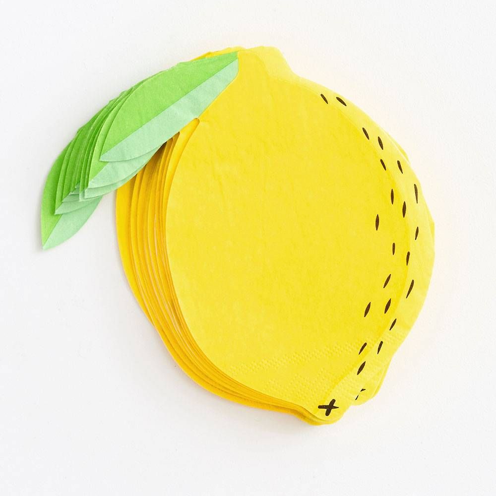 Lemon Die Cut Napkin