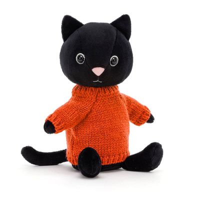 Orange Knitten Kitten Plush