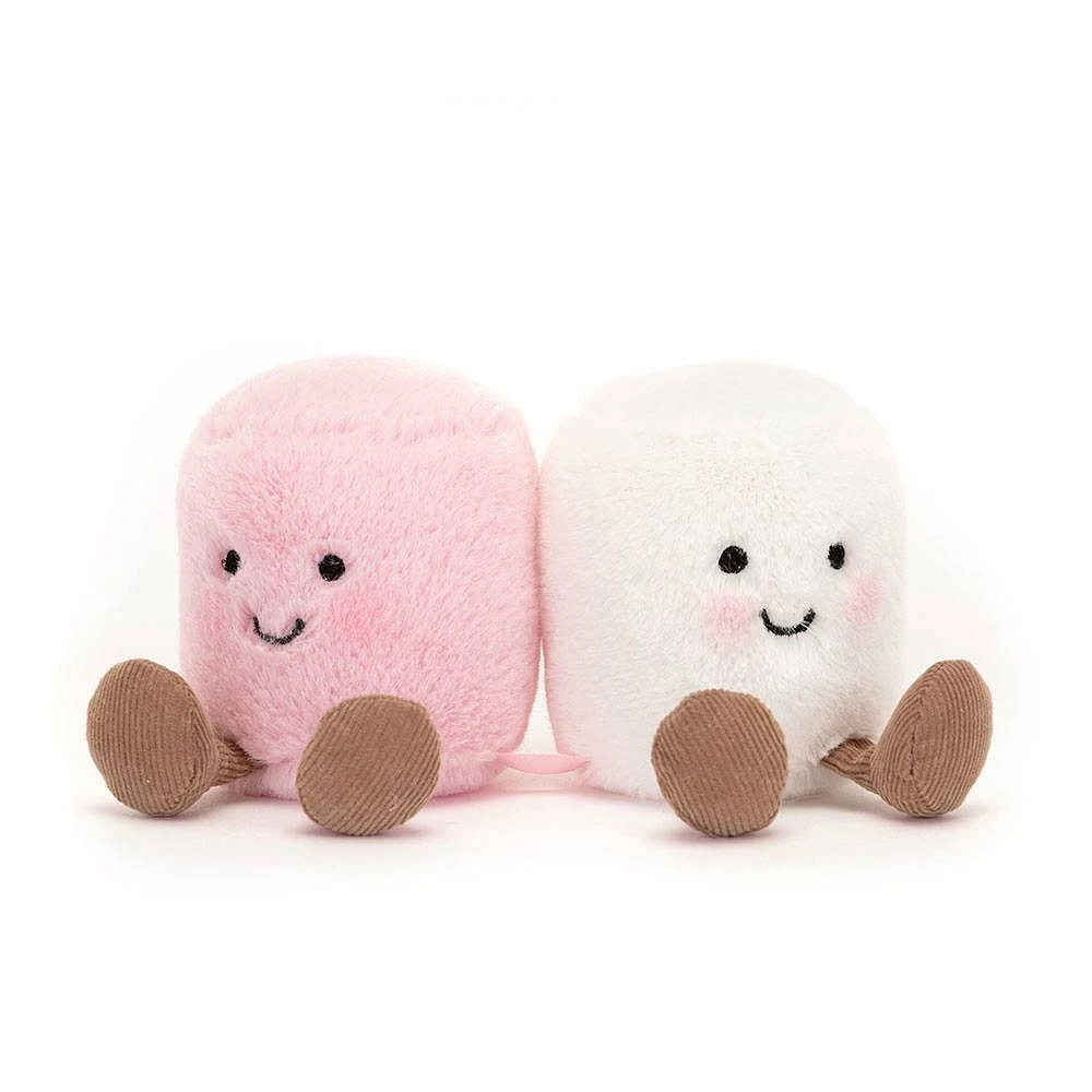 Jellycat Amuseable Pink & White Marshmallow Plush