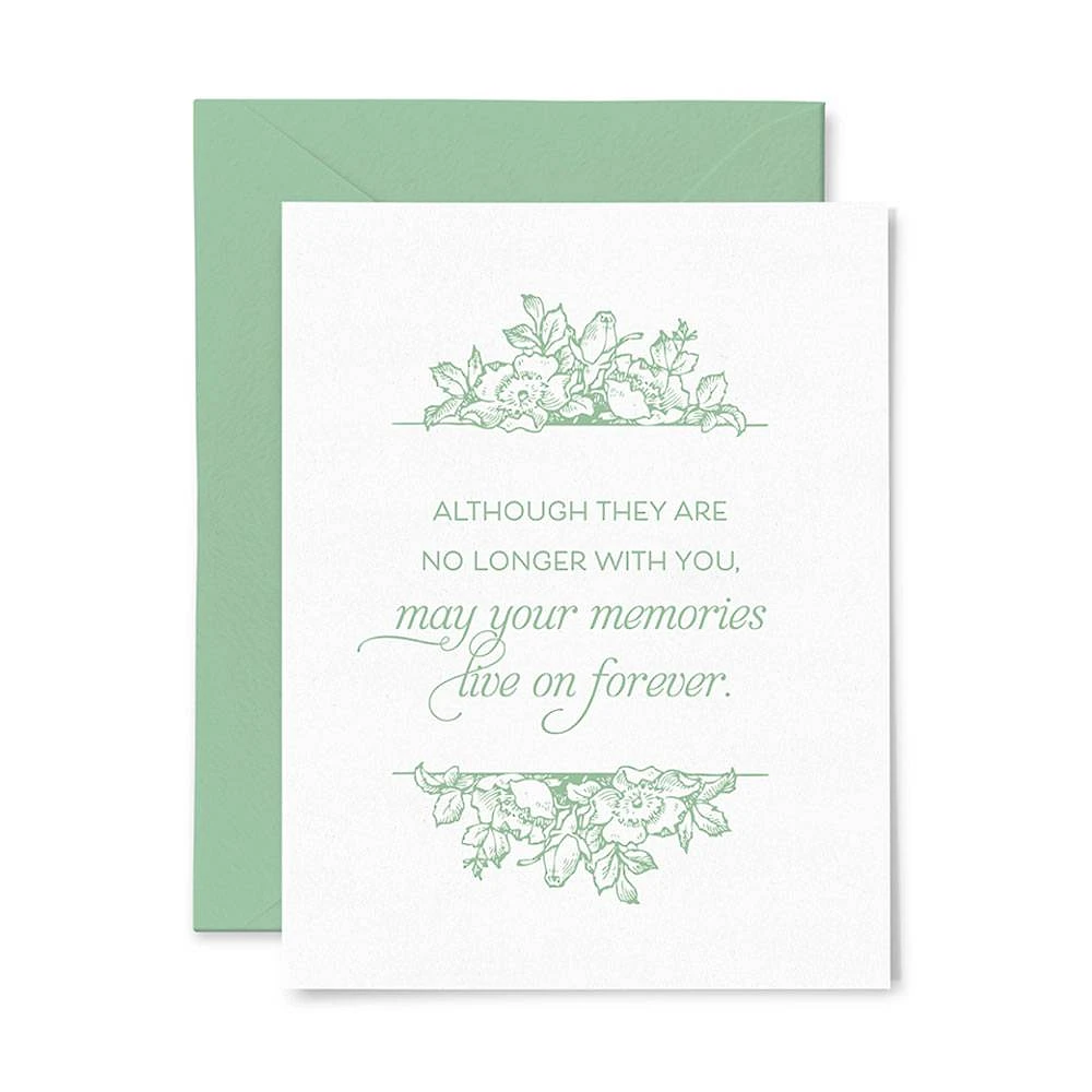 Memories Quote Sympathy Card