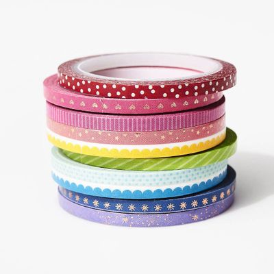 Rainbow Skinny Washi Tape