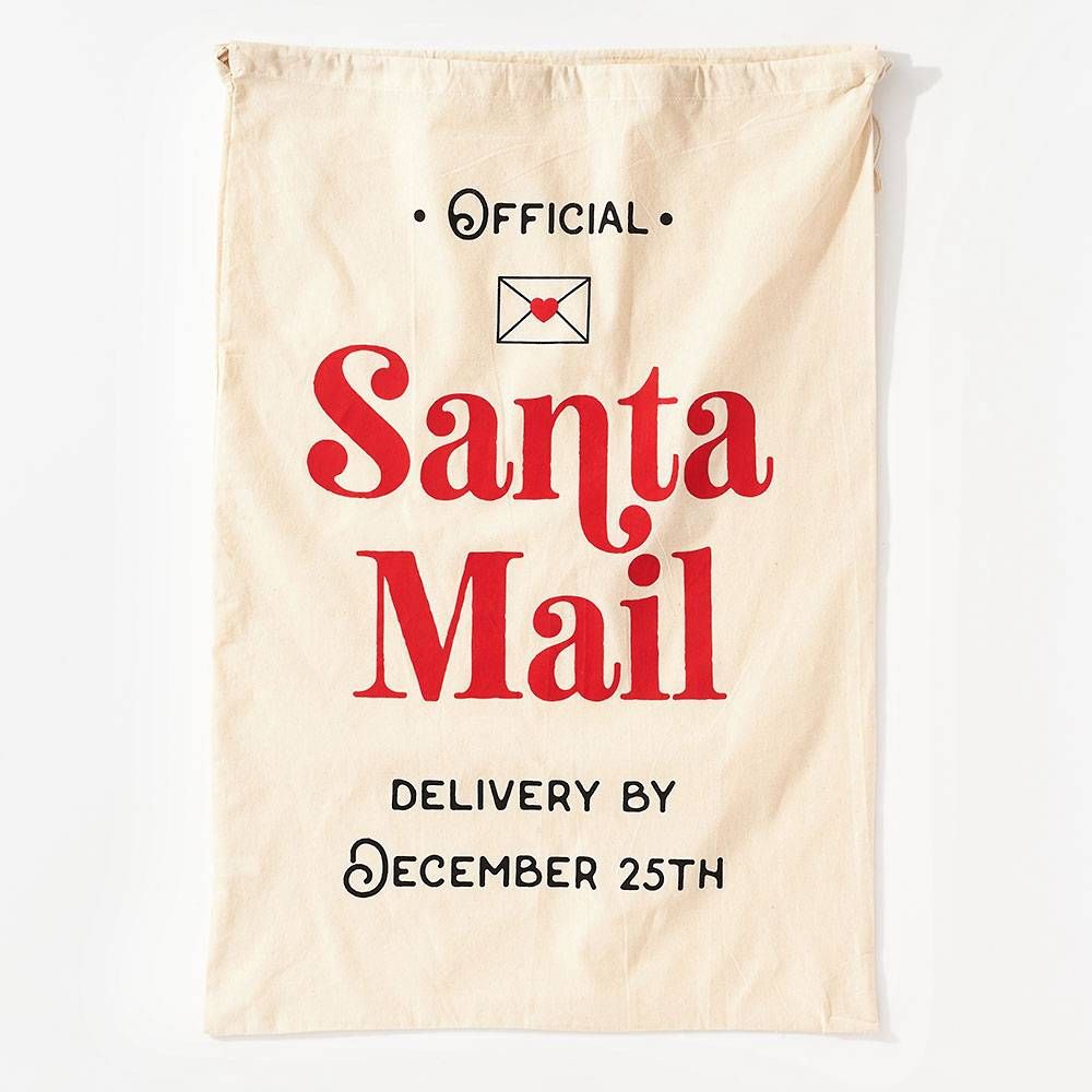 Santa Mail Canvas Bag