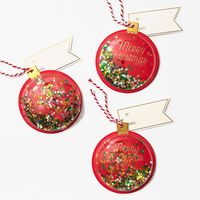 Ornament Shaker Confetti Gift Tags