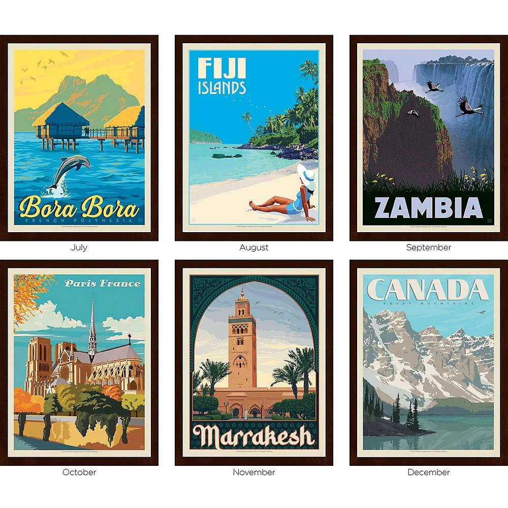 2025 World Travel Wall Calendar