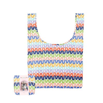 Wavy Foldable Tote Bag