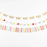 Hip Hip Hooray Mini Banner Set