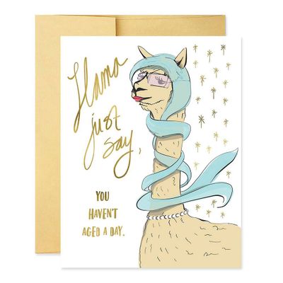 Glamorous Lllama Birthday Card