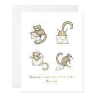 Lemur Miss You Greeting Card