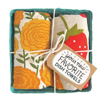 Berry Basket & Tea Towel Set