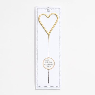 Big Golden Heart Sparkler Wand