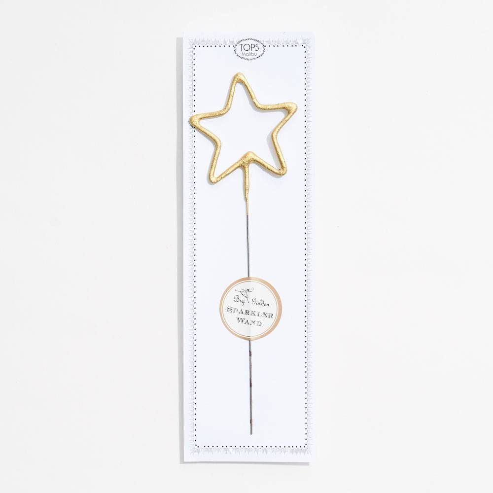 Big Golden Star Sparkler Wand