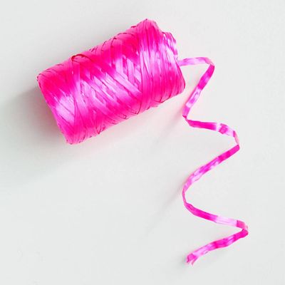 Bright Pink Raffia Ribbon