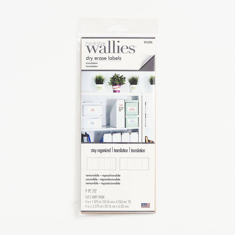 Wallies Dry Erase Labels