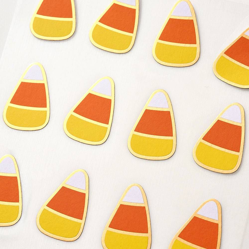 Candy Corn Halloween Stickers