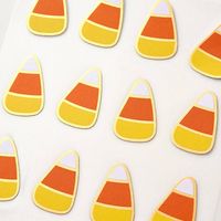 Candy Corn Halloween Stickers