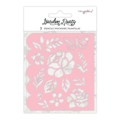 Garden Party Flower Stencils