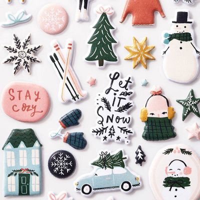 Crate Paper Holiday Puffy Stickers