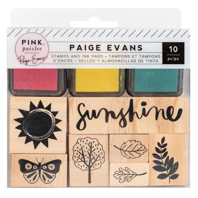 Paige Evans Sunshine Stamp & Ink Pad Set