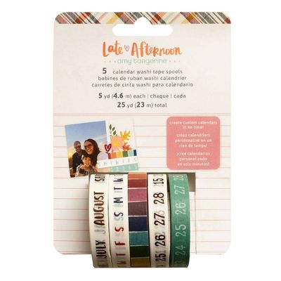 Late Afternoon Calendar Washi Tape