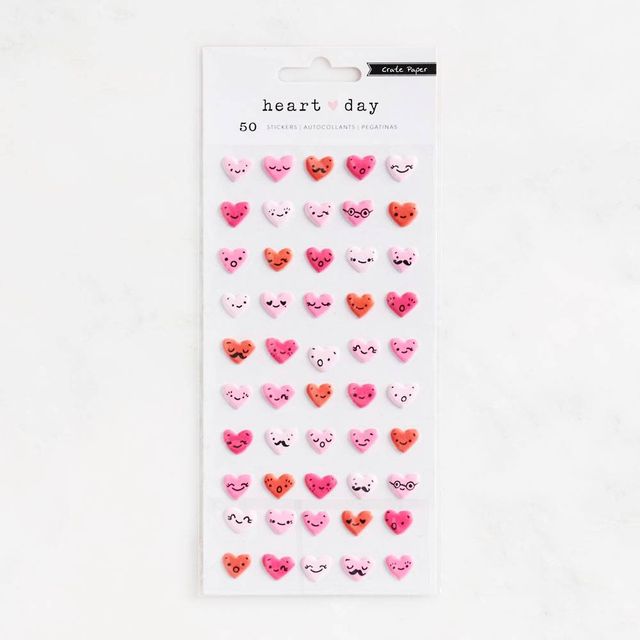 Paper Source Tiny Character Heart Icon Stickers