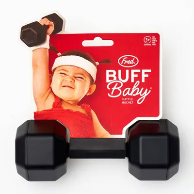 Buff Baby Dumbell Rattle