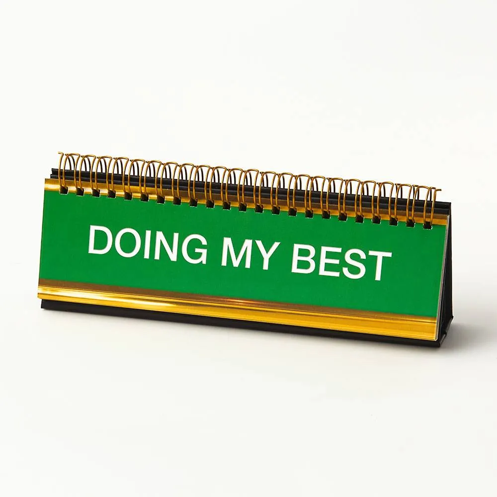 Daily Desk Plaque