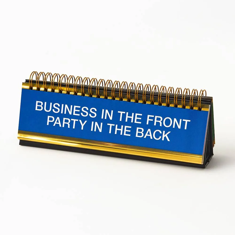 Daily Desk Plaque