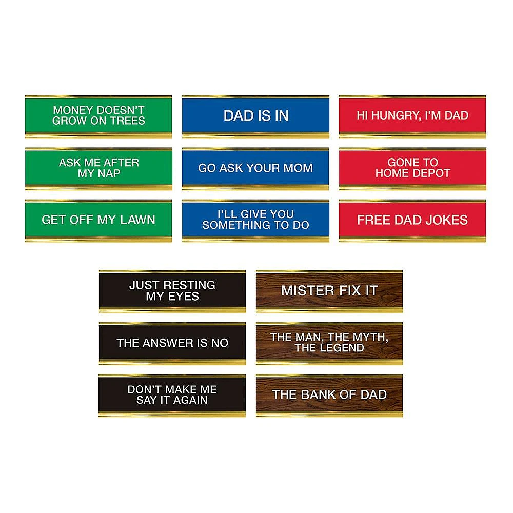 Dad Daily Desk Plaque