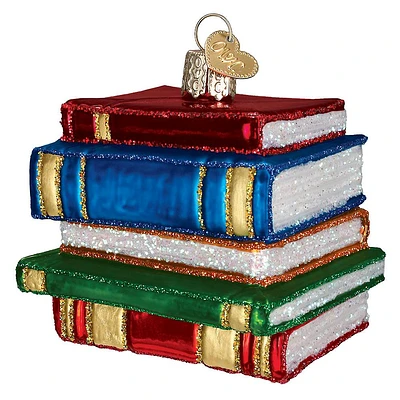Stack of Books Ornament