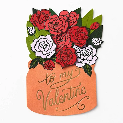 Rose Bouquet Valentine's Day Card