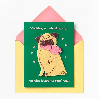 Puggin' Mom Mother's Day Card