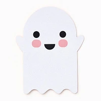 Die Cut Glitter Ghost Halloween Card