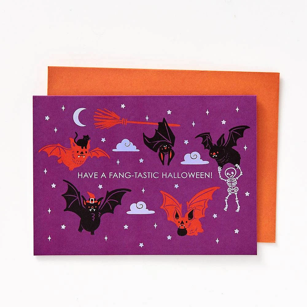 Fangtastic Bats Halloween Card