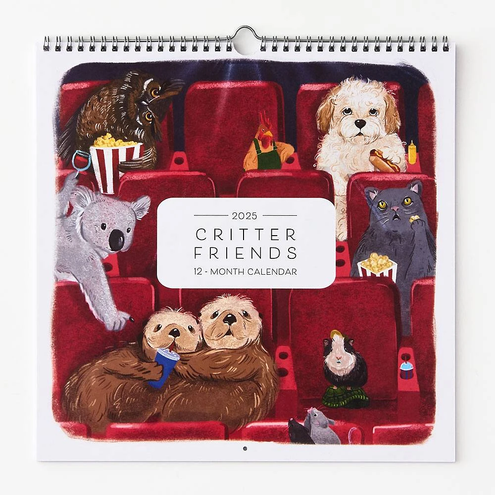 2025 Critter Friends Wall Calendar