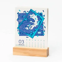 2025 Animals Letterpress Desktop Calendar