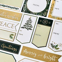 Elegant Greenery Gift Labels