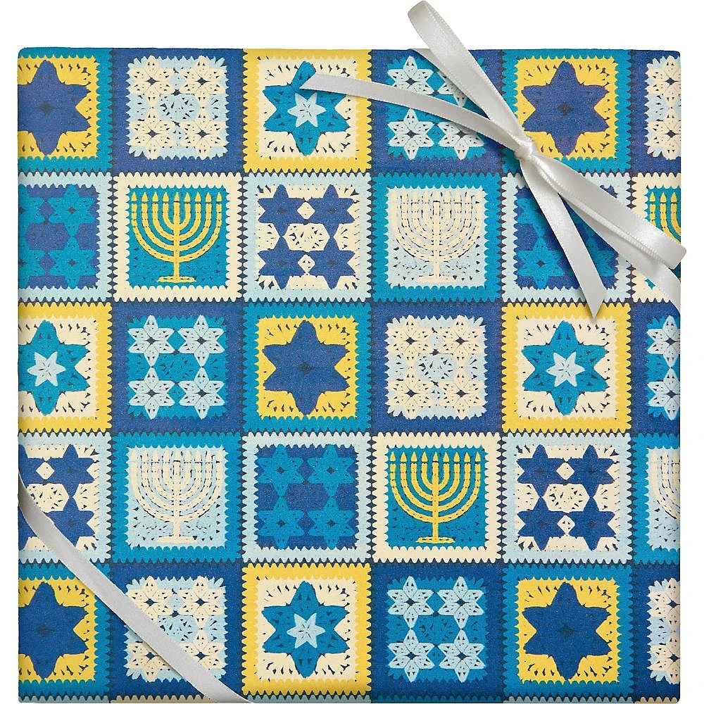 Hanukkah Crochet Wrapping Paper