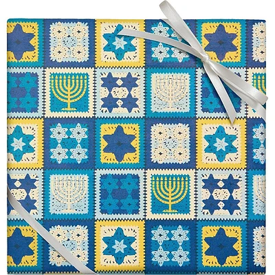 Hanukkah Crochet Wrapping Paper