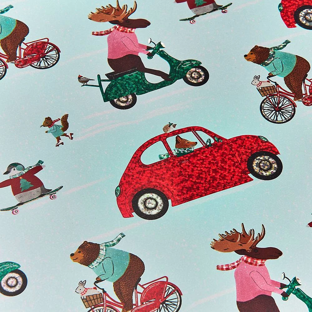 Holiday Cruising Critters Wrapping Paper