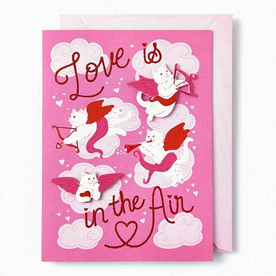 Cupid Cats Valentine's Day Card