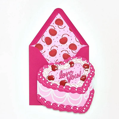 Valentine Cake Greeting Card