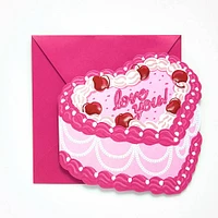 Valentine Cake Greeting Card